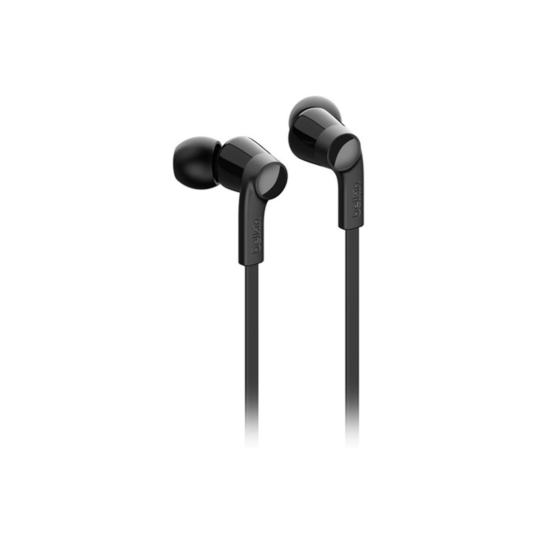 Belkin RockStar In-Ear Headphones with Lightning Connector - Black in Qatar Belkin RockStar In-Ear Headphones with Lightning Connector - Black in Qatar